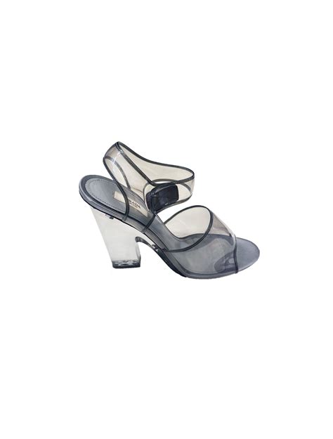 prada shoes silver|clear prada shoes.